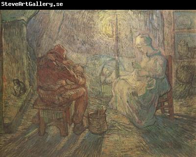 Vincent Van Gogh Evening:The Watch (nn04)